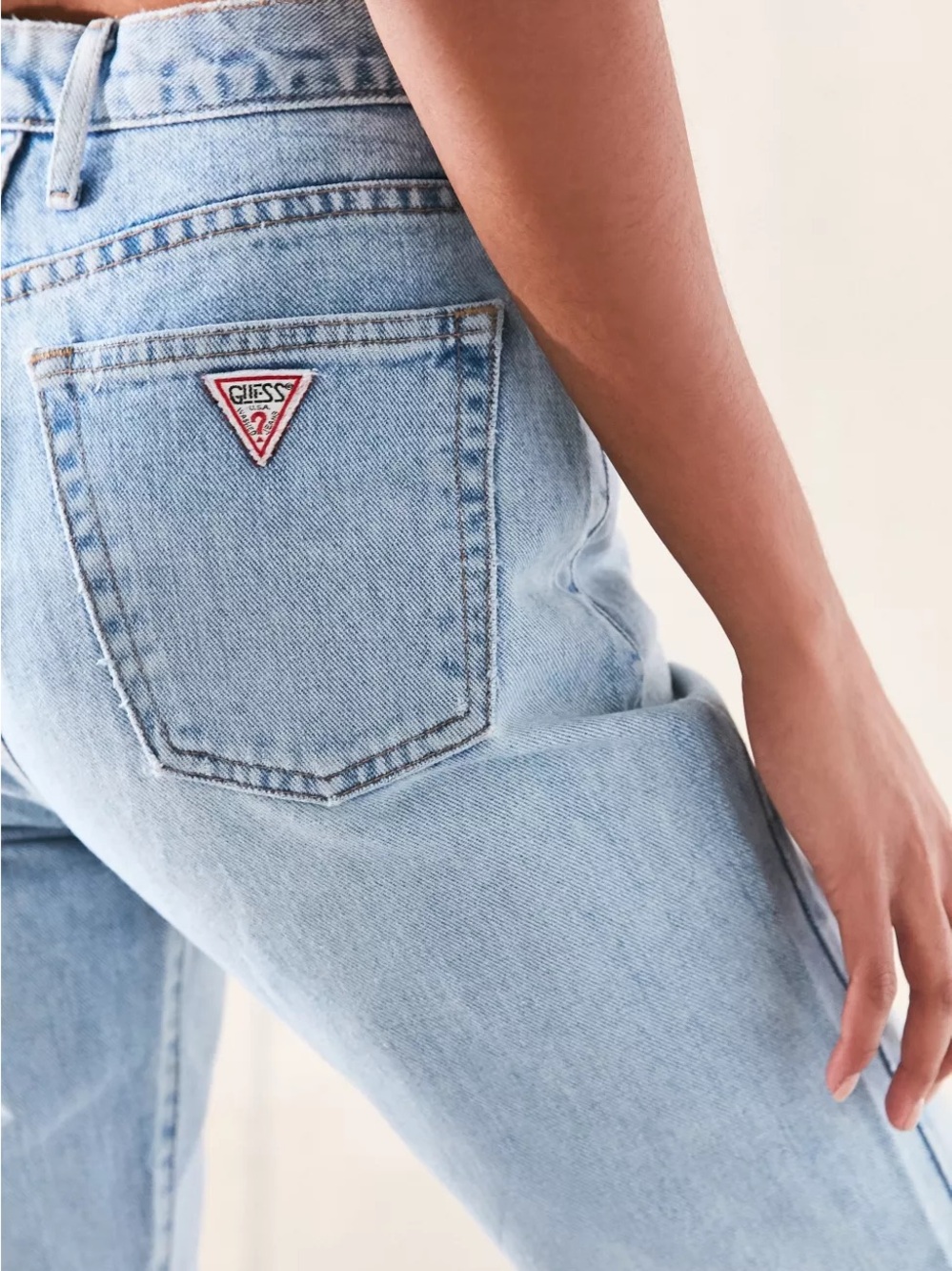 Vintage GUESS Urban Outfitters Light Blue High-Rise Straight Jeans
